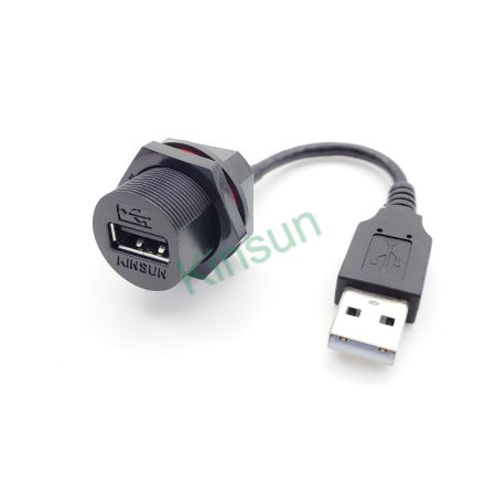 Waterproof USB A-type 2.0&3.0 Connector - Waterproof USB Connector A Type 2.0/3.0 to USB Plug